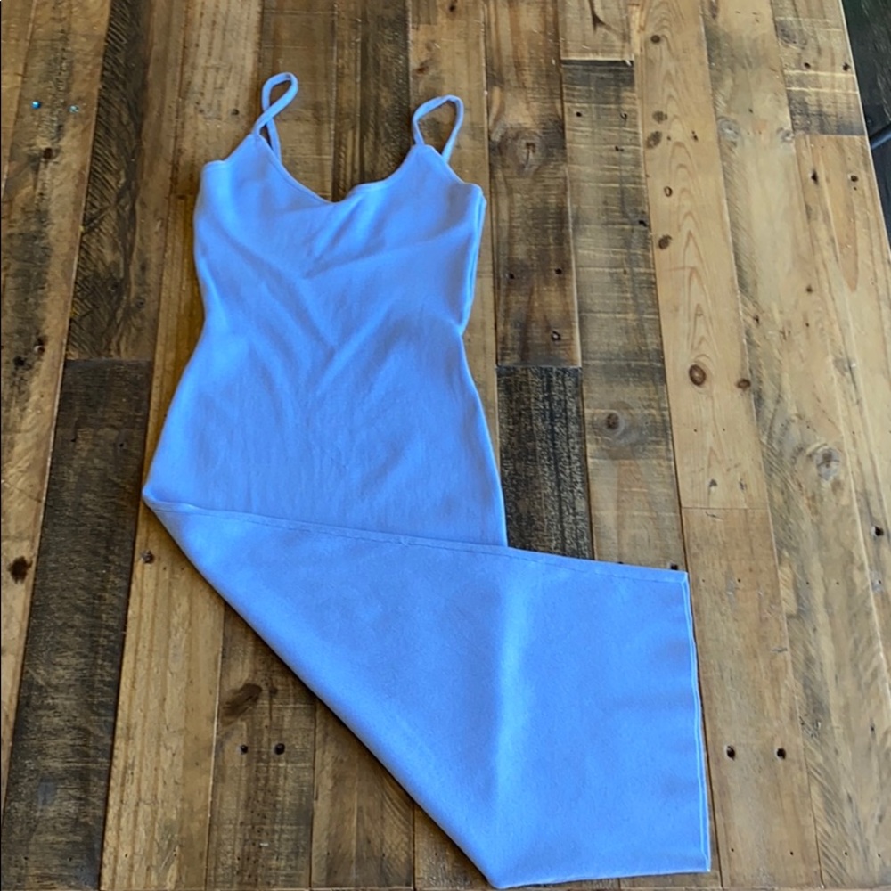 Superdown light blue bodycon dress.